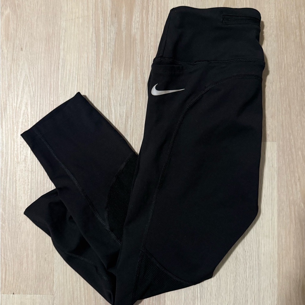 Nike Women’s Black Dry Fit Leggings with Running Pouch
